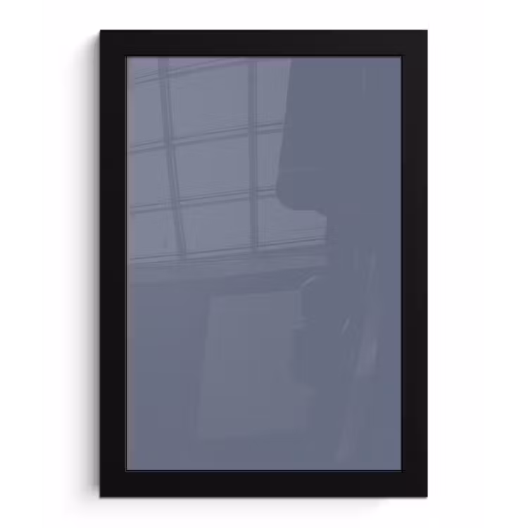 Slate - Whisper - Blauw fotolijst zwart zonder passe partout klein 224 -3d