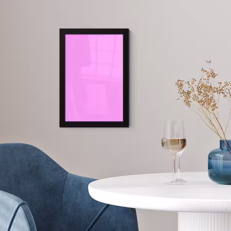 Soft - Lavender - Roze fotolijst zwart zonder passe partout klein 224 -sfeer4