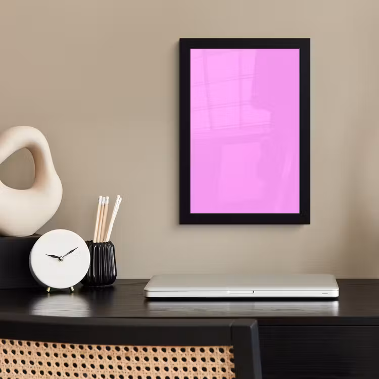 Soft - Lavender - Roze fotolijst zwart zonder passe partout klein 224 -sfeer1