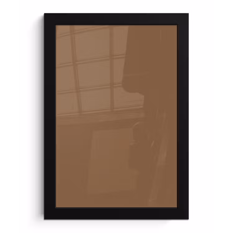 Soft - Walnut - Bruin fotolijst zwart zonder passe partout klein 224 -3d