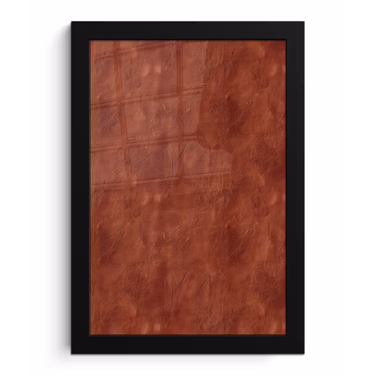 Stucwerk - Textuur  - Terracotta fotolijst zwart zonder passe partout klein 224 -3d