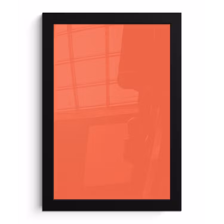Sunset - Salmon - Oranje fotolijst zwart zonder passe partout klein 224 -3d