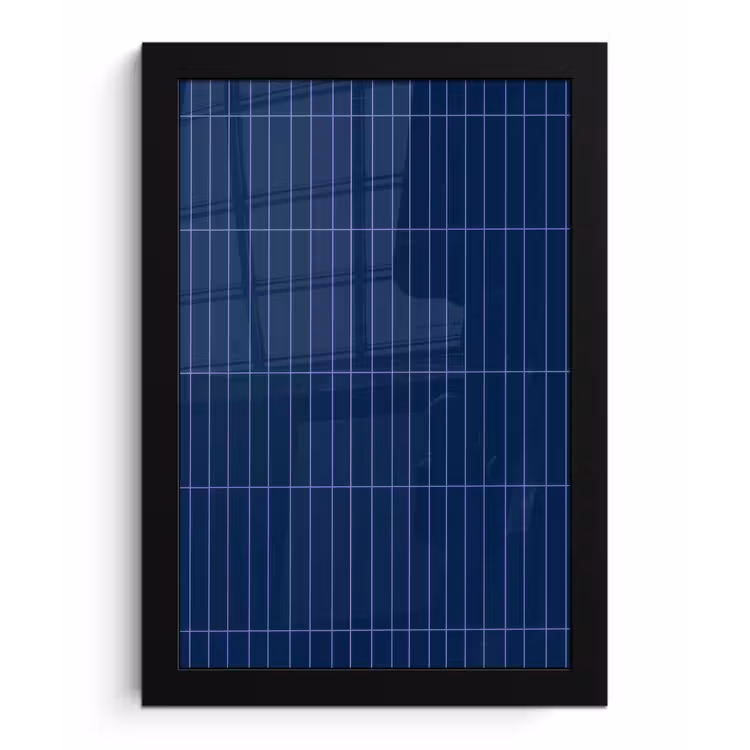 Tegels - Langwerpig - Blauw fotolijst zwart zonder passe partout klein 224 -3d