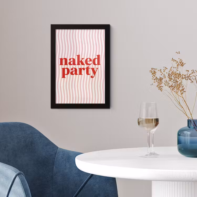 Tekst - Modern - Strepen fotolijst zwart zonder passe partout klein -sfeer4