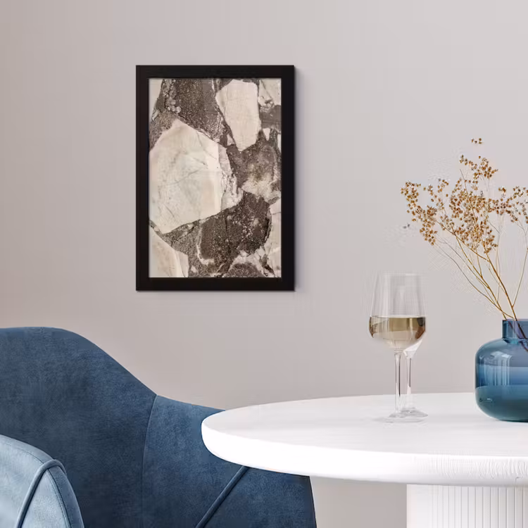Textuur - Marmer - Abstract - Beige - Bruin fotolijst zwart zonder passe partout klein -sfeer4