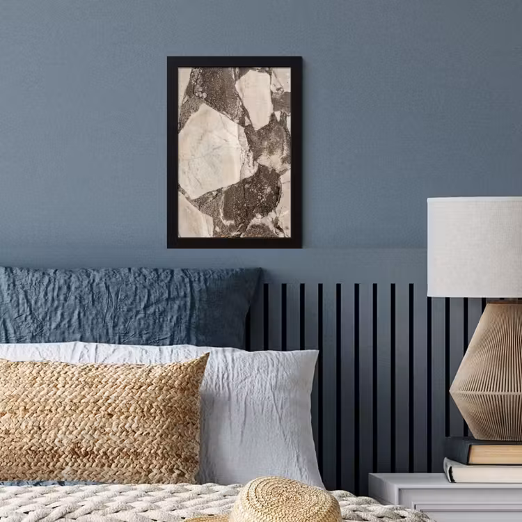Textuur - Marmer - Abstract - Beige - Bruin fotolijst zwart zonder passe partout klein -sfeer3