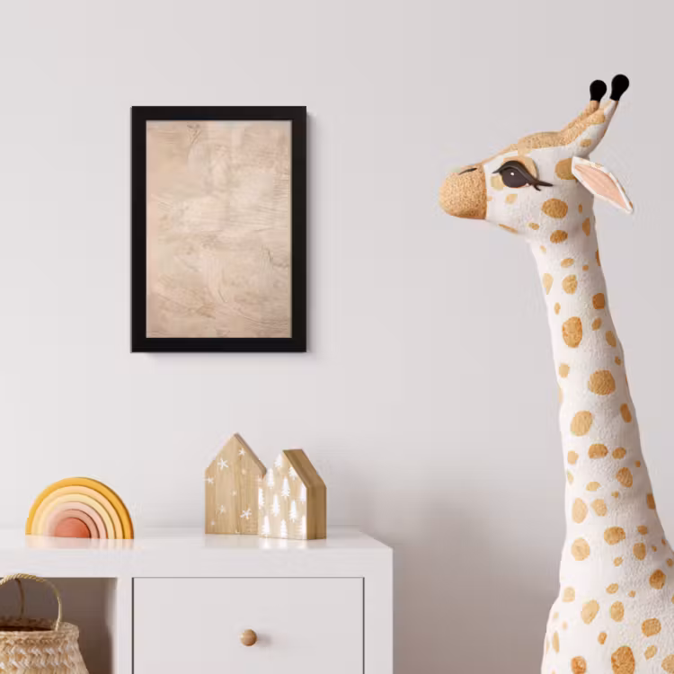 Textuur - Patroon - Abstract - Modern - Beige fotolijst zwart zonder passe partout klein -usfeer4_kinderkamer