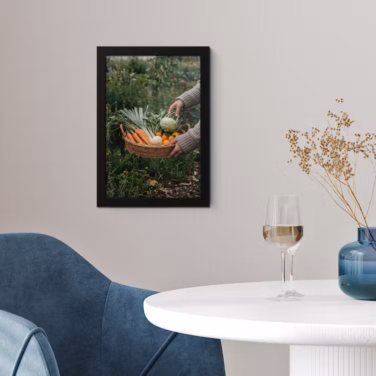 Veld - Groenten - Biologisch - Oogst fotolijst zwart zonder passe partout klein -sfeer4
