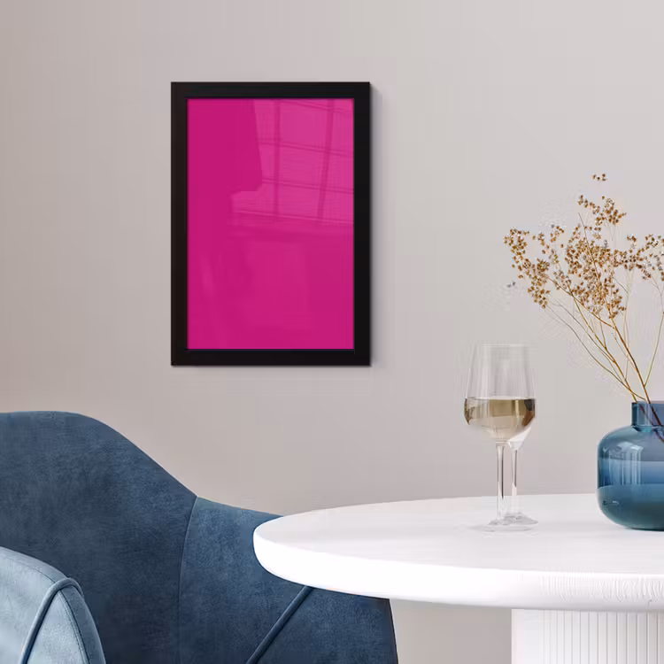 Velvet - Magenta - Roze fotolijst zwart zonder passe partout klein 224 -sfeer4