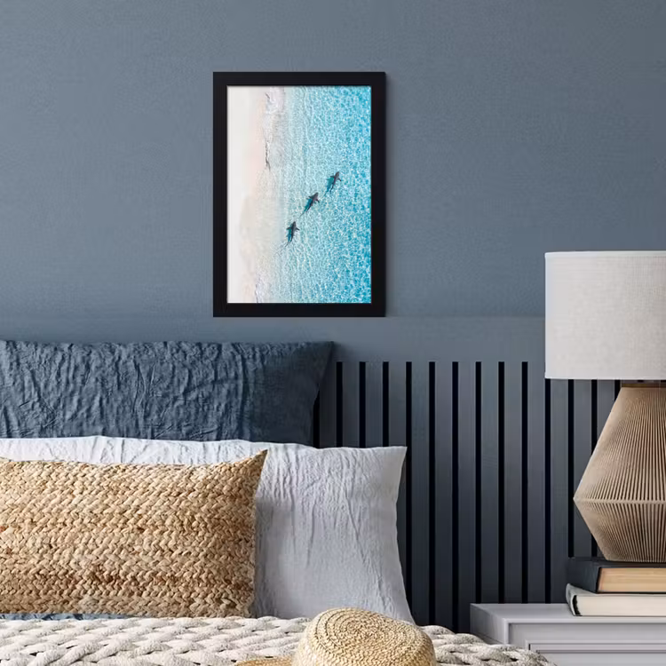 Vis - Oceaan - Strand - Turquoise - Natuur fotolijst zwart zonder passe partout klein -sfeer3