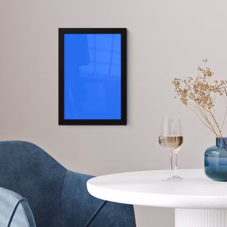 Vivid - Cobalt - Blauw fotolijst zwart zonder passe partout klein 224 -sfeer4