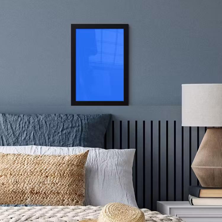 Vivid - Cobalt - Blauw fotolijst zwart zonder passe partout klein 224 -sfeer3