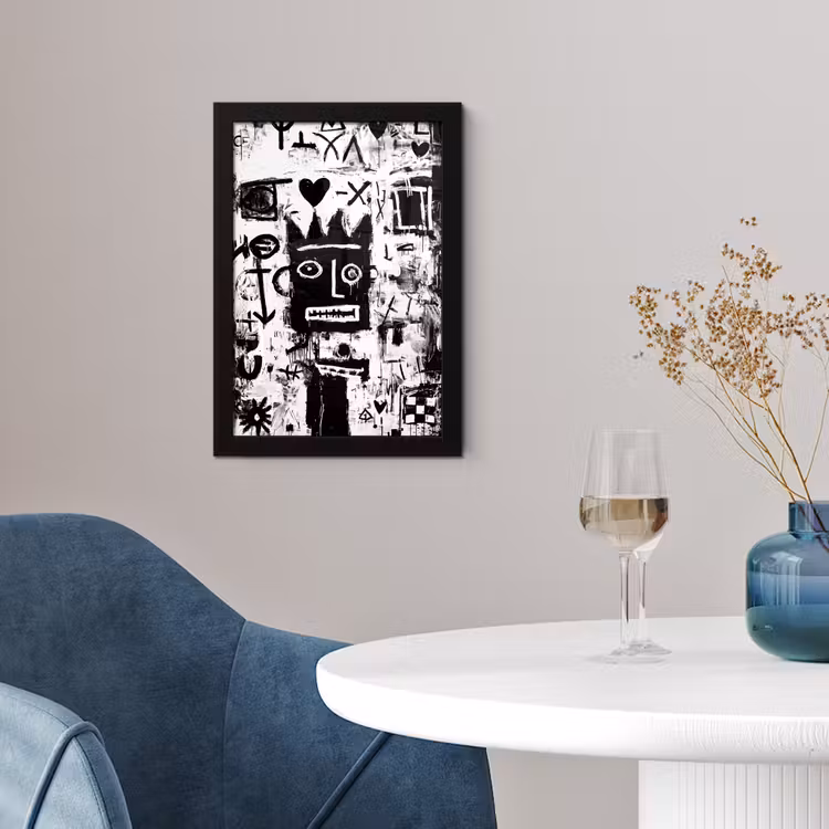 Vormen - Gezocht - Zwart - Abstract fotolijst zwart zonder passe partout klein -sfeer4