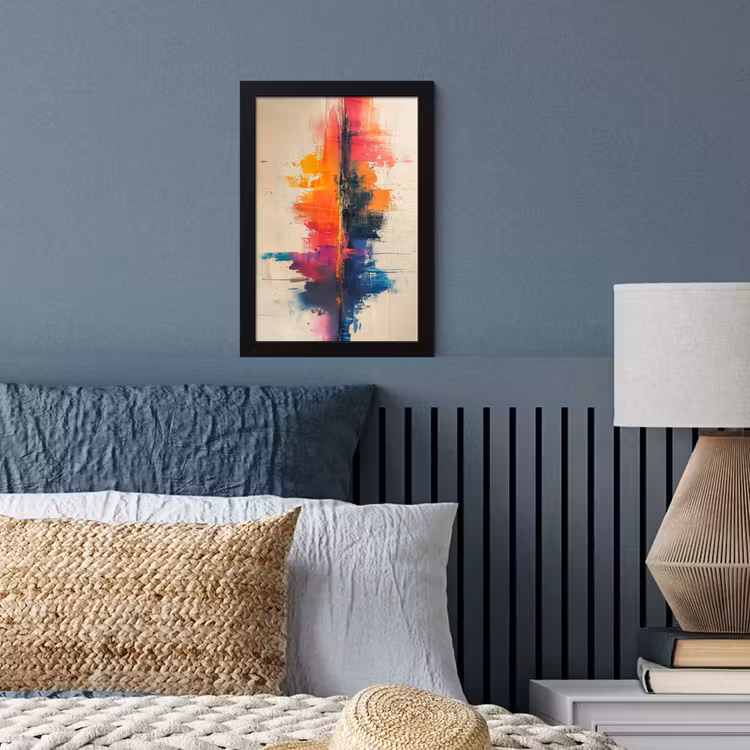 Watercolor - Kunst - Modern fotolijst zwart zonder passe partout klein -sfeer3