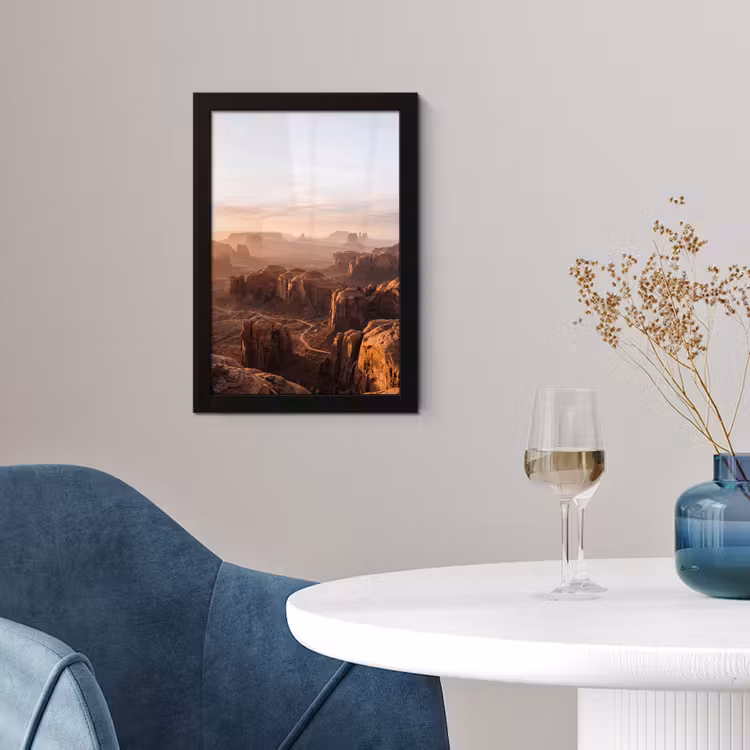 Woestijn - Landschap - Natuur fotolijst zwart zonder passe partout klein -sfeer4
