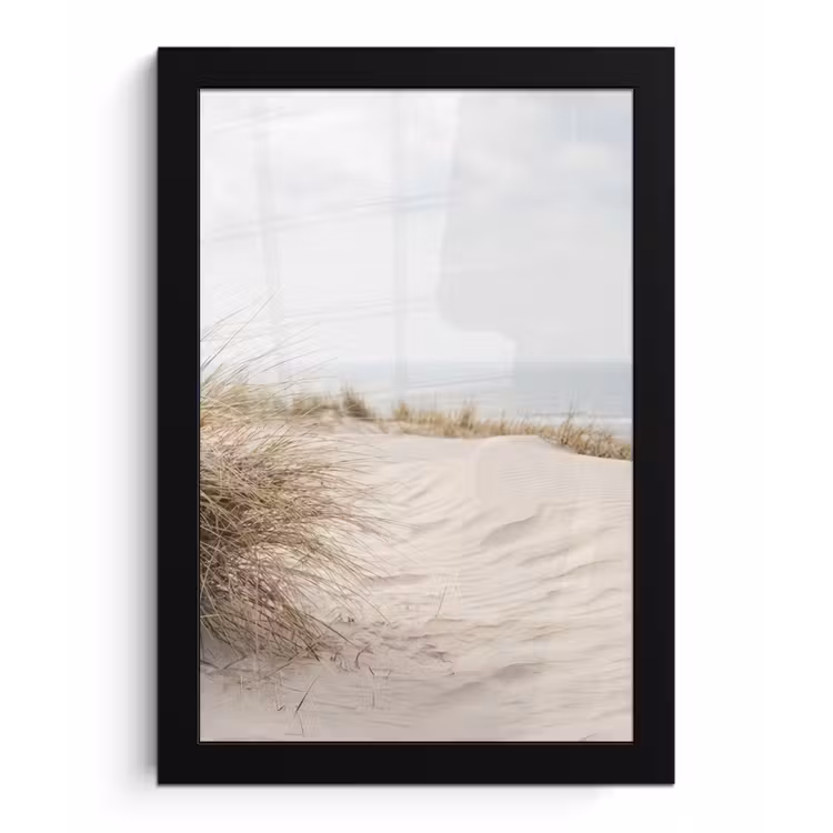 Wolken - Duinlandschap - Zand fotolijst zwart zonder passe partout klein -3d