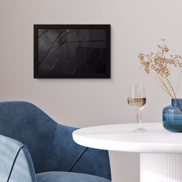 Zwart - Steen - Beton fotolijst zwart zonder passe partout klein -sfeer4