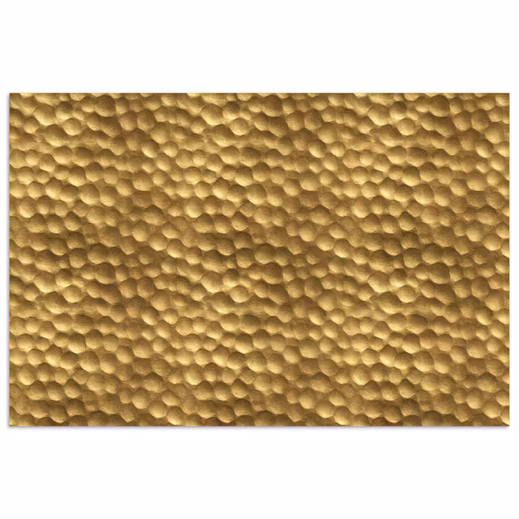 Metaal - Dynamisch - Goud poster papier klein 62 -3d