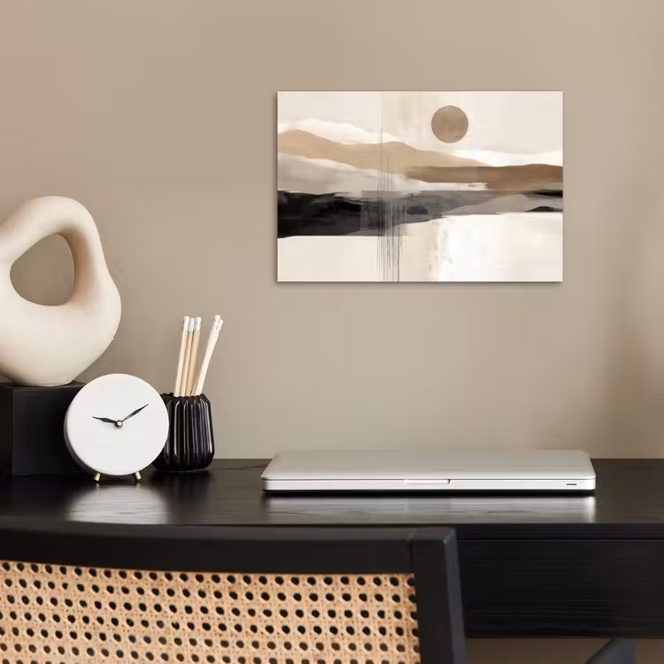 Minimalistisch - Landschap - Dimensie poster papier klein -sfeer1