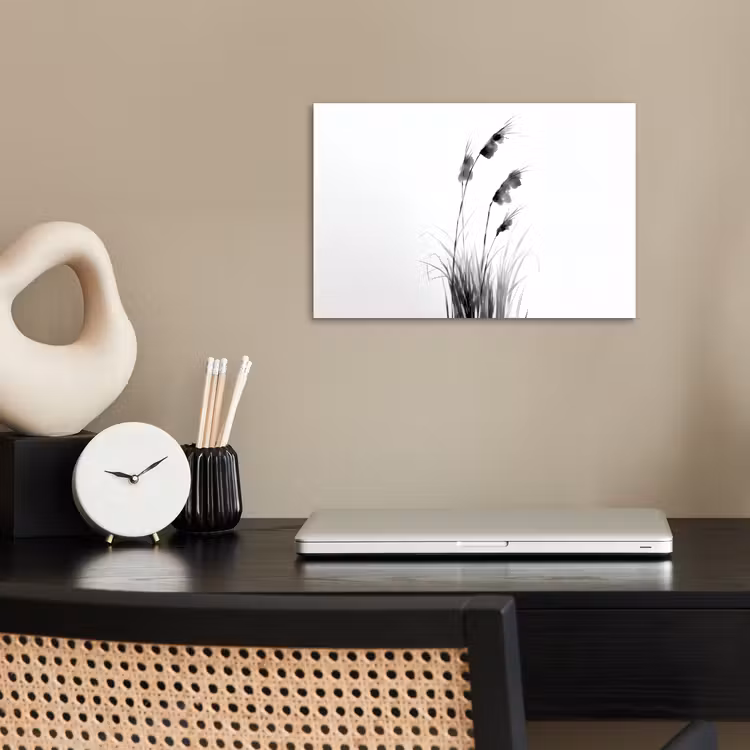 Minimalistisch - Stelen - Wit poster papier klein -sfeer1