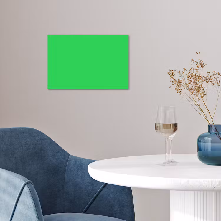 Mint - Green - Groen poster papier klein 62 -sfeer3