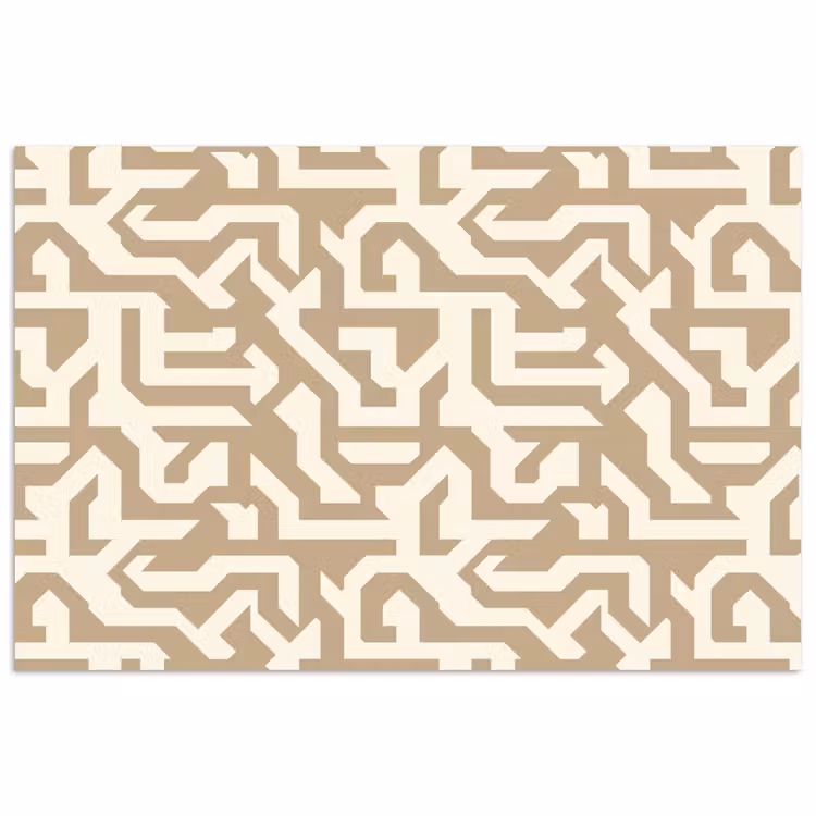 Modern - Abstract - Beige poster papier klein 62 -3d