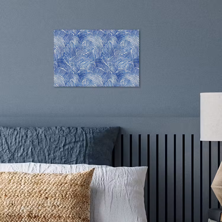 Modern - Abstract - Blauw poster papier klein 62 -sfeer2