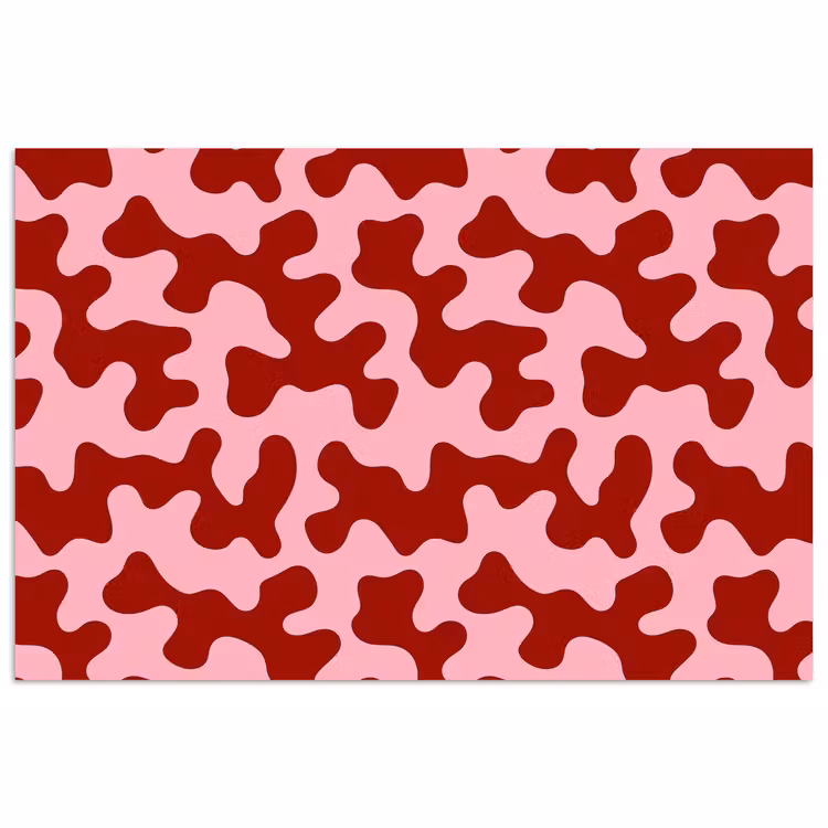 Modern - Abstract - Rood poster papier klein 62 -3d