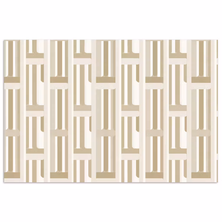 Modern - Geometrisch - Beige poster papier klein 62 -3d