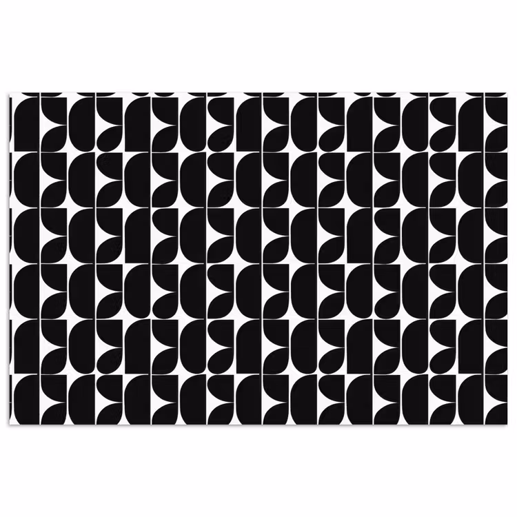 Modern - Geometrisch - Zwart poster papier klein 62 -3d