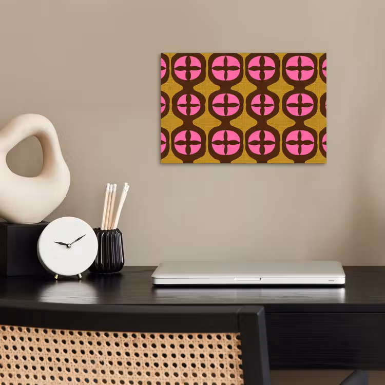 Modern - Patroon - Roze poster papier klein 62 -sfeer1