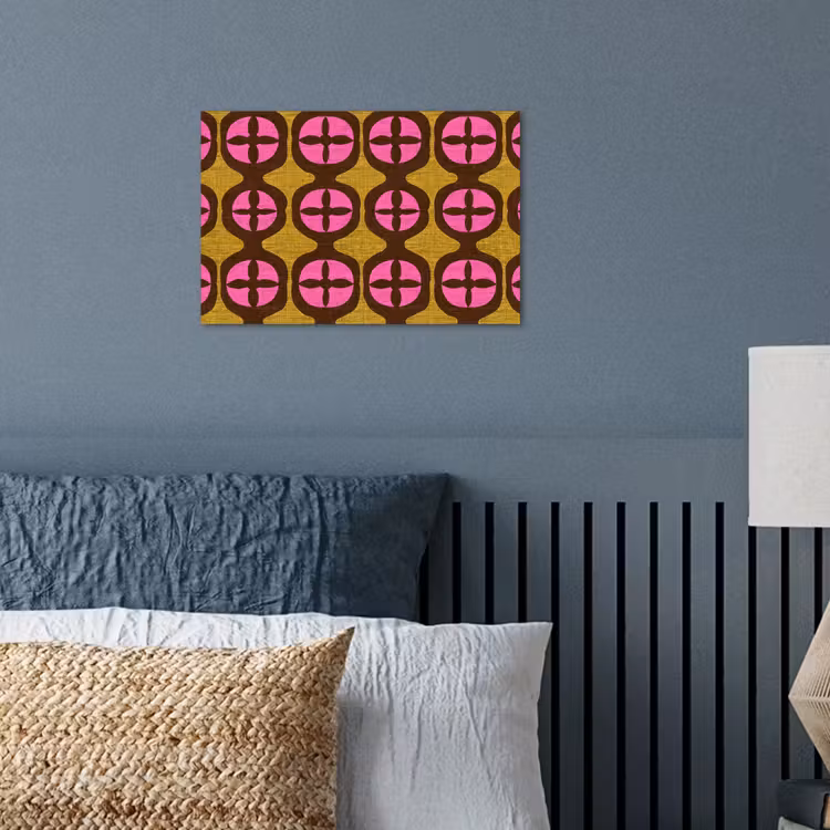 Modern - Patroon - Roze poster papier klein 62 -sfeer2