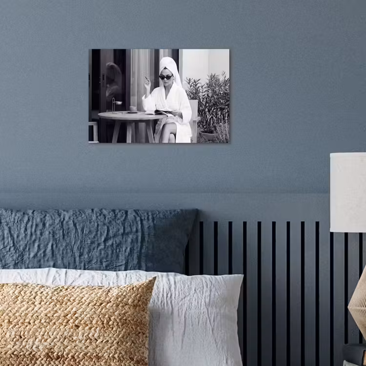 Modern - Vrouw - Zwart - Wit poster papier klein -sfeer2
