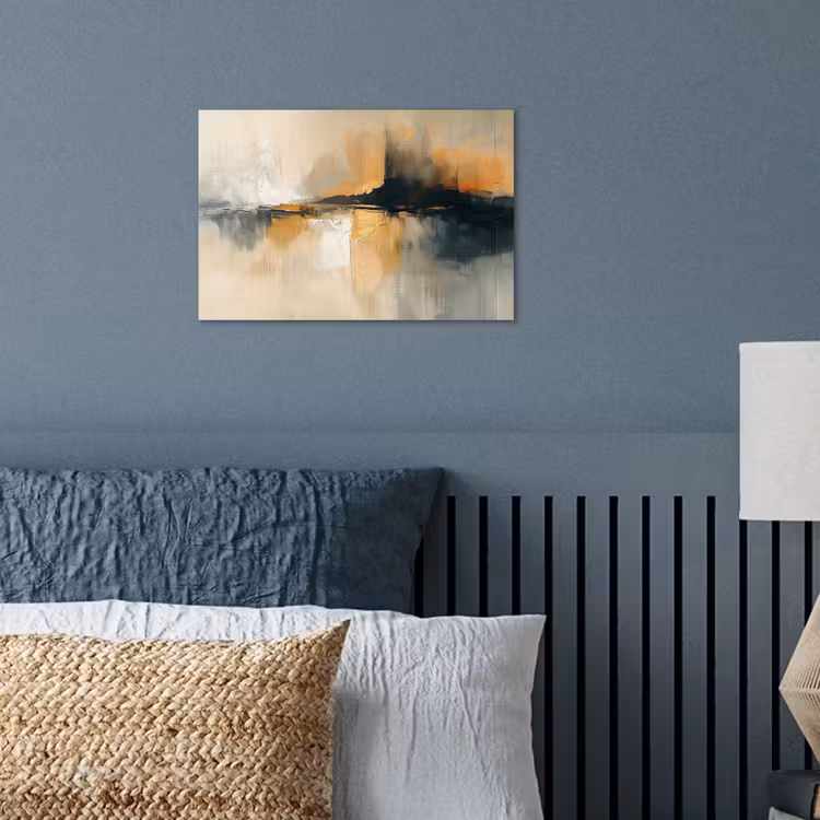 Moderne kunst - Abstract - Zwart poster papier klein -sfeer2
