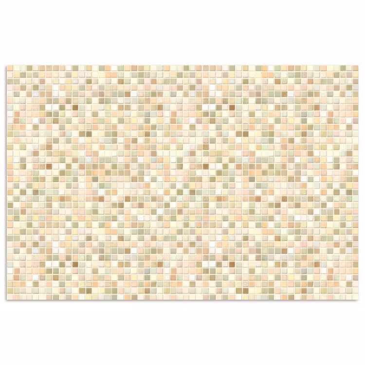 Mozaïek - Patroon - Beige poster papier klein 62 -3d