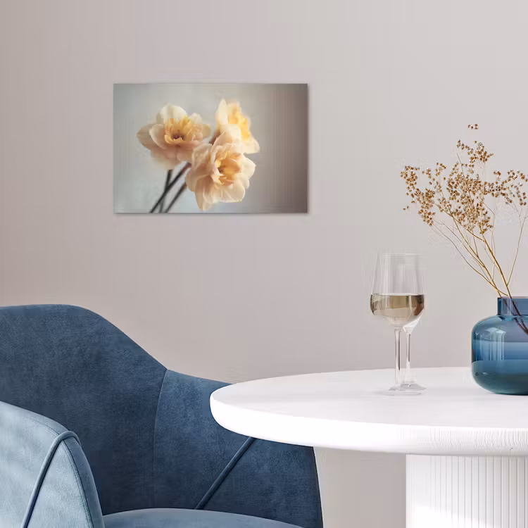 Narcissen - Geel - Bloemblaadjes poster papier klein -sfeer3
