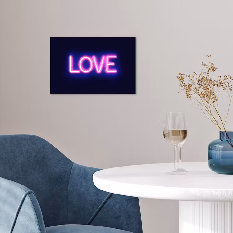 Neon - Love - Valentijn poster papier klein -sfeer3