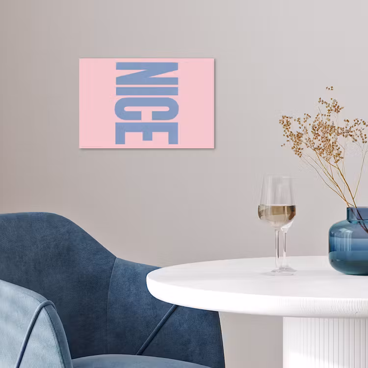 Nice - Paars - Roze poster papier klein -sfeer3