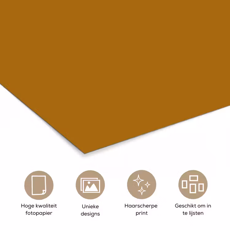 Ocre - Gold - Geel poster papier klein 62 -closeup_NL