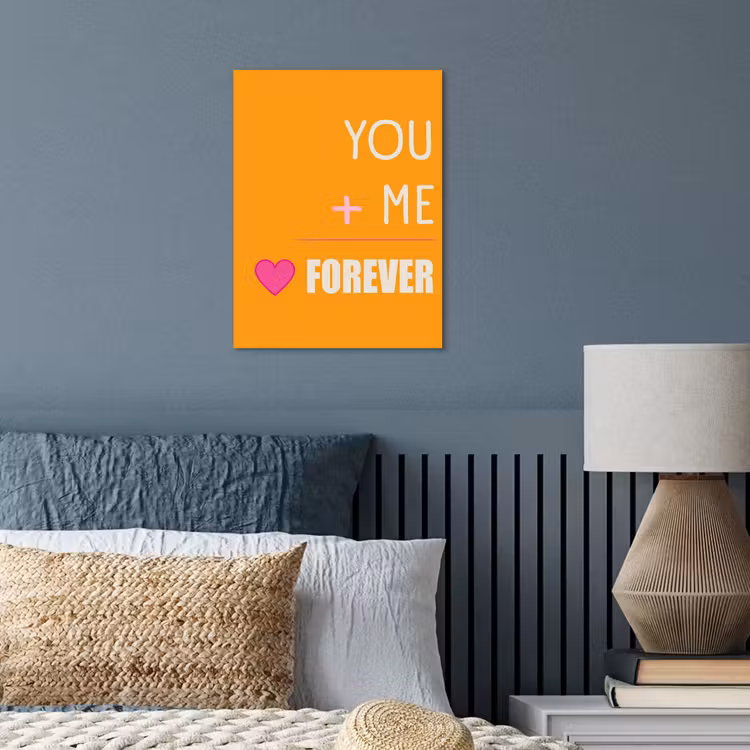 Oranje - Love - Valentijn poster papier klein -sfeer2