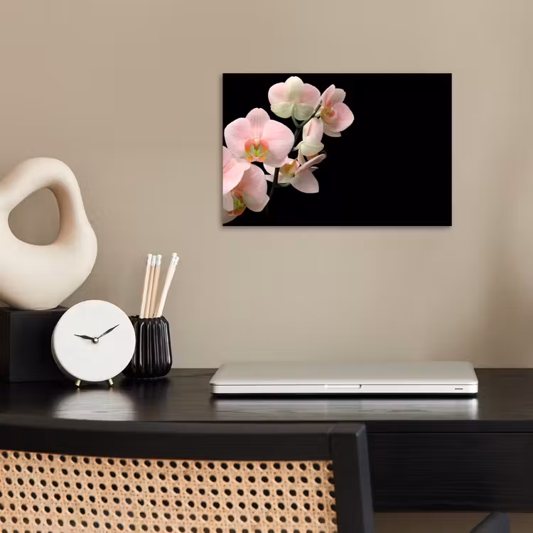 Orchidee - Bloemen - Roze - Stilleven - Flora poster papier klein -sfeer1