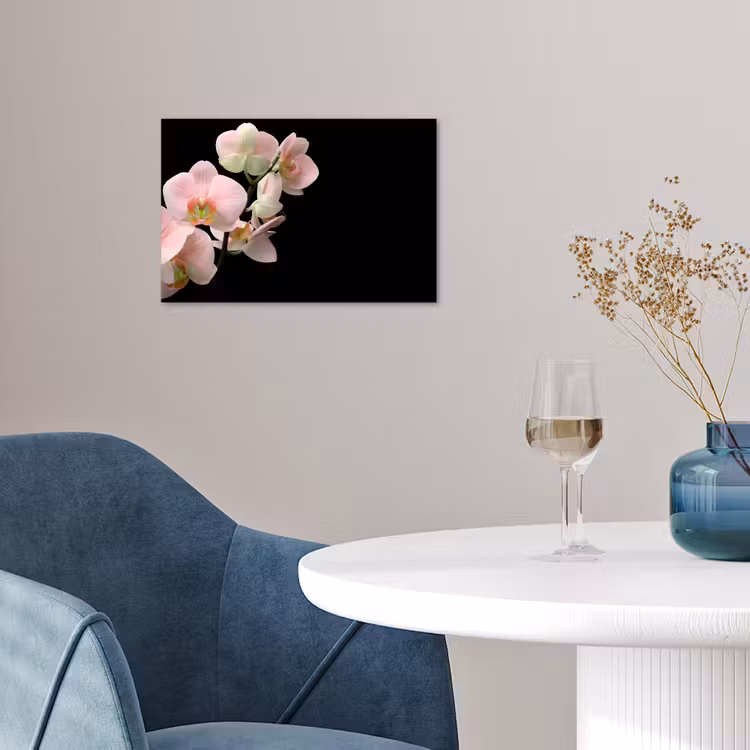 Orchidee - Bloemen - Roze - Stilleven - Flora poster papier klein -sfeer3