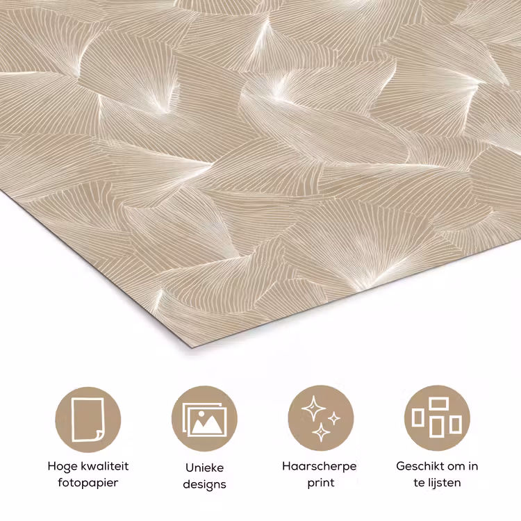 Organisch - Textuur - Beige poster papier klein 62 -closeup_NL