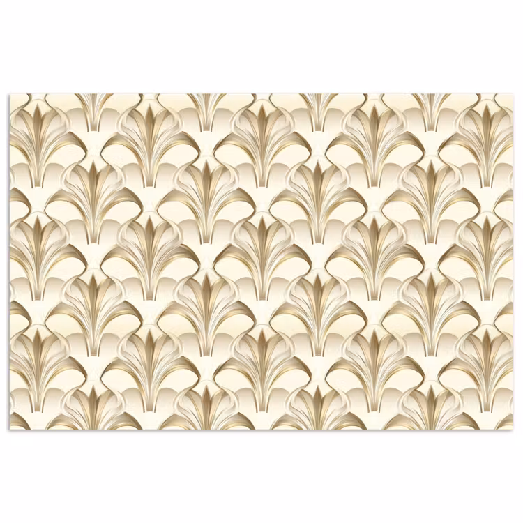 Ornament - Barok - Goud poster papier klein 62 -3d