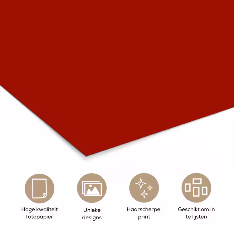 Oxblood - Maroon - Rood poster papier klein 62 -closeup_NL