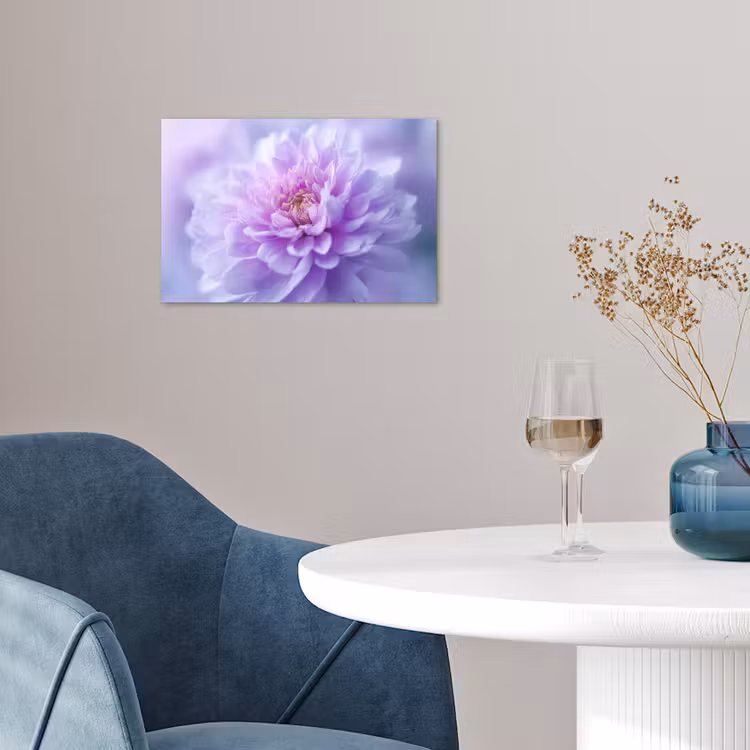 Paars - Dahlia - Dromerig poster papier klein -sfeer3
