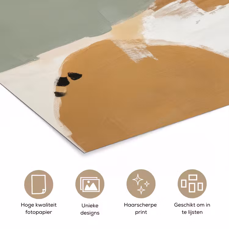 Paint - Abstract - Kleuren poster papier klein -closeup_NL