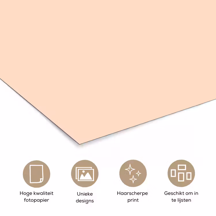 Pale - Peach - Nude poster papier klein 62 -closeup_NL