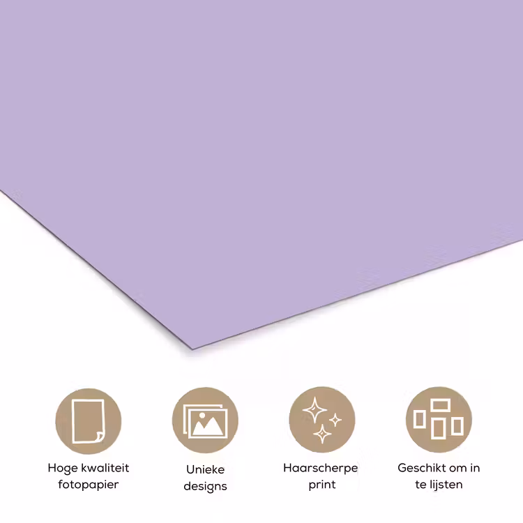 Pastel - Lilac - Paars poster papier klein 62 -closeup_NL