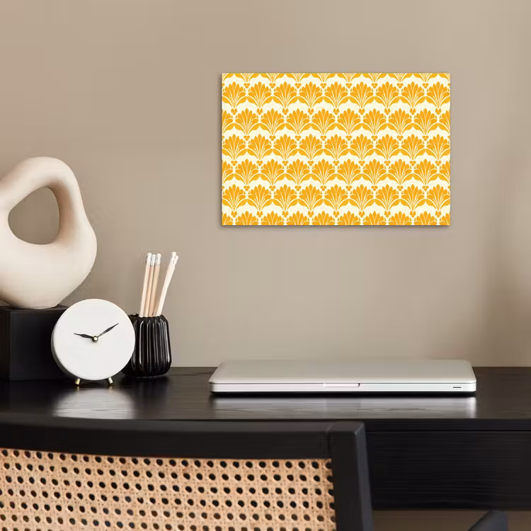 Patroon - Motief - Geel poster papier klein 62 -sfeer1